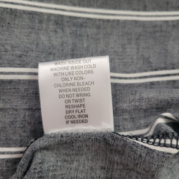 Apt 9 Double Pin Stripe Tank Top Black White XL - Picture 7 of 7